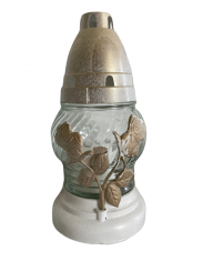 Hřbitovní lampa růže zlatá Hřbitovní lampa růže zlatá