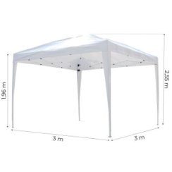 Zahradní stan 3x3m bilý