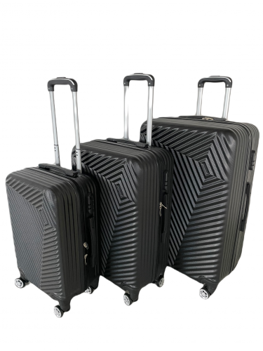 Sada cestovních zavazadel černá 3ks