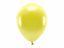 Latexové balóniky metalické Eco - žlté 10ks 30cm