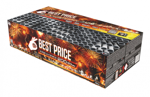 Kompaktný ohňostroj Best price Wild fire multi  200 ran / 20mm
