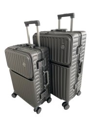 Sada prémiových cestovních zavazadel šedá 2ks