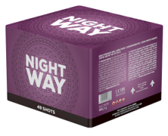 Zábavní Pyrotechnika zahradní ohňostroj Night way 49 ran kalibr 25 mm