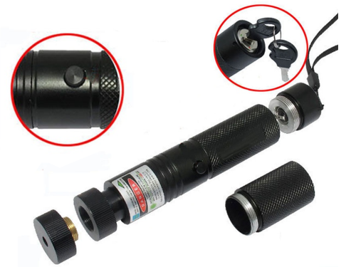 Nabíjecí zelený silný laser