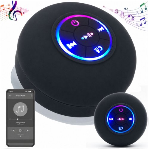 Bezdrátový mini bluetooth reproduktor ipx4 - Barva: Černá