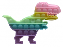 Pop It antistresová hračka Dinosaurus neonový svítící 