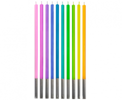 Narodeninové sviečky Pastel - pastelové farby 10ks