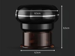 Elektrická čínská masážní baňka s LCD černá