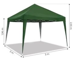 Zahradní stan 3x3m zelený