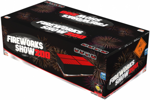 Kompaktný ohňostroj Fireworks Show 200 rán / 30 mm
