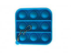 POP IT - prívesok na kľúče Štvorec modrý