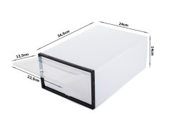 Organizér na boty s víkem průhledný 31cm