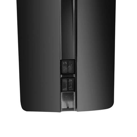 Moderný bezdrôtový zvonček do zásuvky čierny