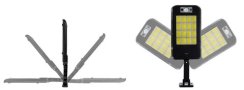 Solární pouliční lampa Izoxis 240 LED