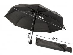 Skládací deštník černý unisex