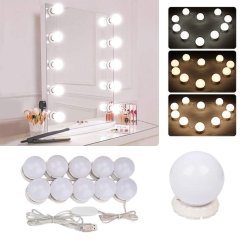 Zrcadlová LED světla make-up set 10 ks