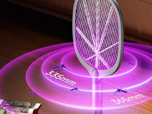 Moderní elektrická plácačka na hmyz a uv lampa