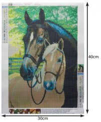 Diamantové maľovanie 40x30cm koňa