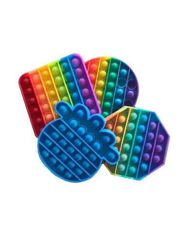Pop it Antistresová hračka osmiúhelník rainbow
