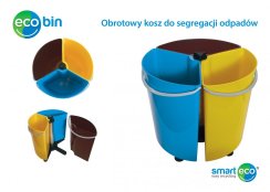 Otočný koš na třídění odpadu 35l