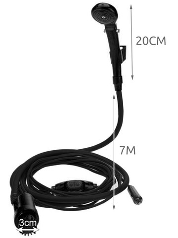 Prenosná turistická sprcha 12V