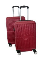 Sada cestovních zavazadel červená 2ks