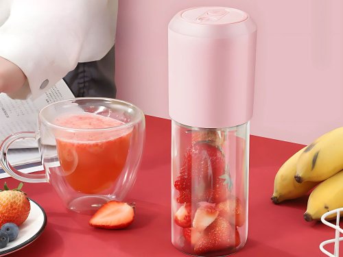 Bezdratový mixér na smoothie - Barva: Růžová