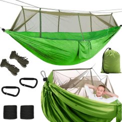 Turistická hojdacia sieť s moskytiérou 250x140cm Turistická hojdacia sieť s moskytiérou 250x140cm