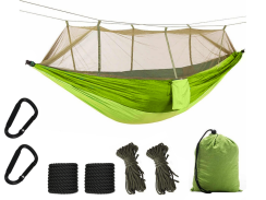 Turistická hojdacia sieť s moskytiérou 250x140cm