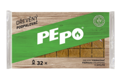 PE-PO dřevěný podpalovač 32 ks PEFC