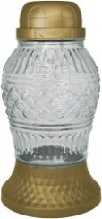Hřbitovní solární lampa LA503 zlatá