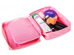 Cestovní taška na kosmetiku růžová