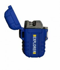 Vodeodolný elektrický zapaľovač EXPLORER (modrý)
