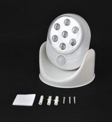 LED lampa se senzorem pohybu 7 LED na baterie
