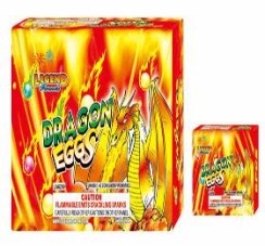 Detská zábavná pyrotechnika vystreľujúce granule Dragon eggs 6ks