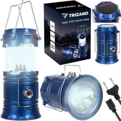 Solárna LED turistická lampa s powerbankou