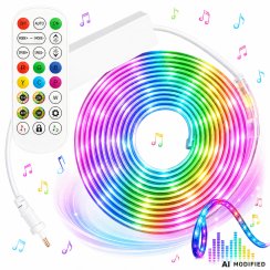 Neonová led páska vodotěsná 10 m rgb bluetooth aplikace