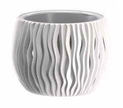 Květináč s vkladem SANDY BOWL bílý