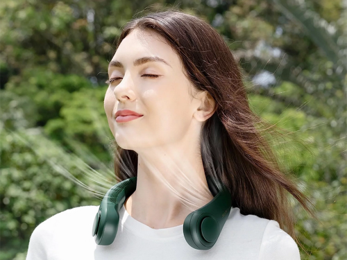 Prenosný mini ventilátor na krk