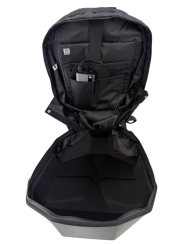 LED Digitální batoh na motorku vlk