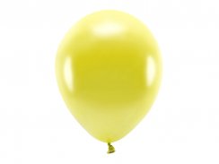 Latexové balóniky metalické Eco - žlté 10ks 30cm