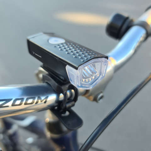 USB LED svetlo na bicykel + zadné svetlo