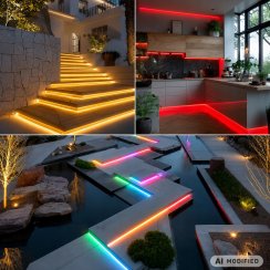 Neonová led páska vodotěsná 10 m rgb bluetooth aplikace