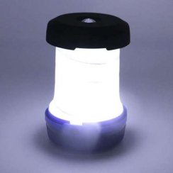 Skladacia turistická lampa 2v1 modrá