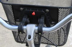 Kovový košík na bicykel
