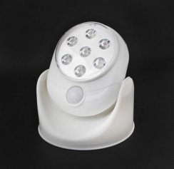 LED lampa se senzorem pohybu 7 LED na baterie