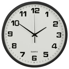 Nástěnné hodiny černé 30cm