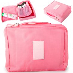 Cestovní taška na kosmetiku růžová