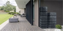 Sud na dešťovou vodu TOWER STONE antracit 350l