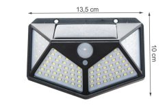 Solární nástěnné světlo L10720 100LED se senzorem
